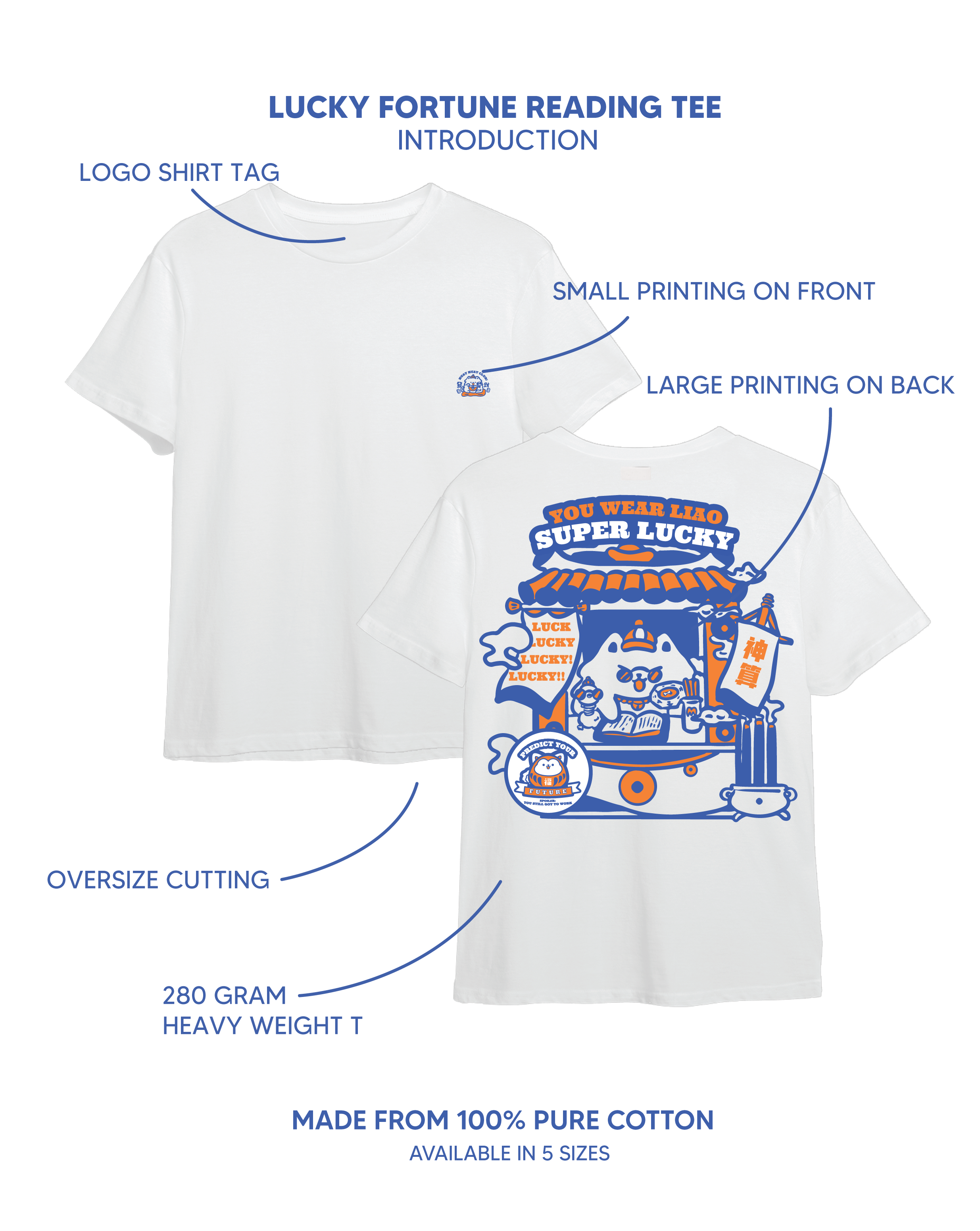 Lucky Fortune Reading Tee