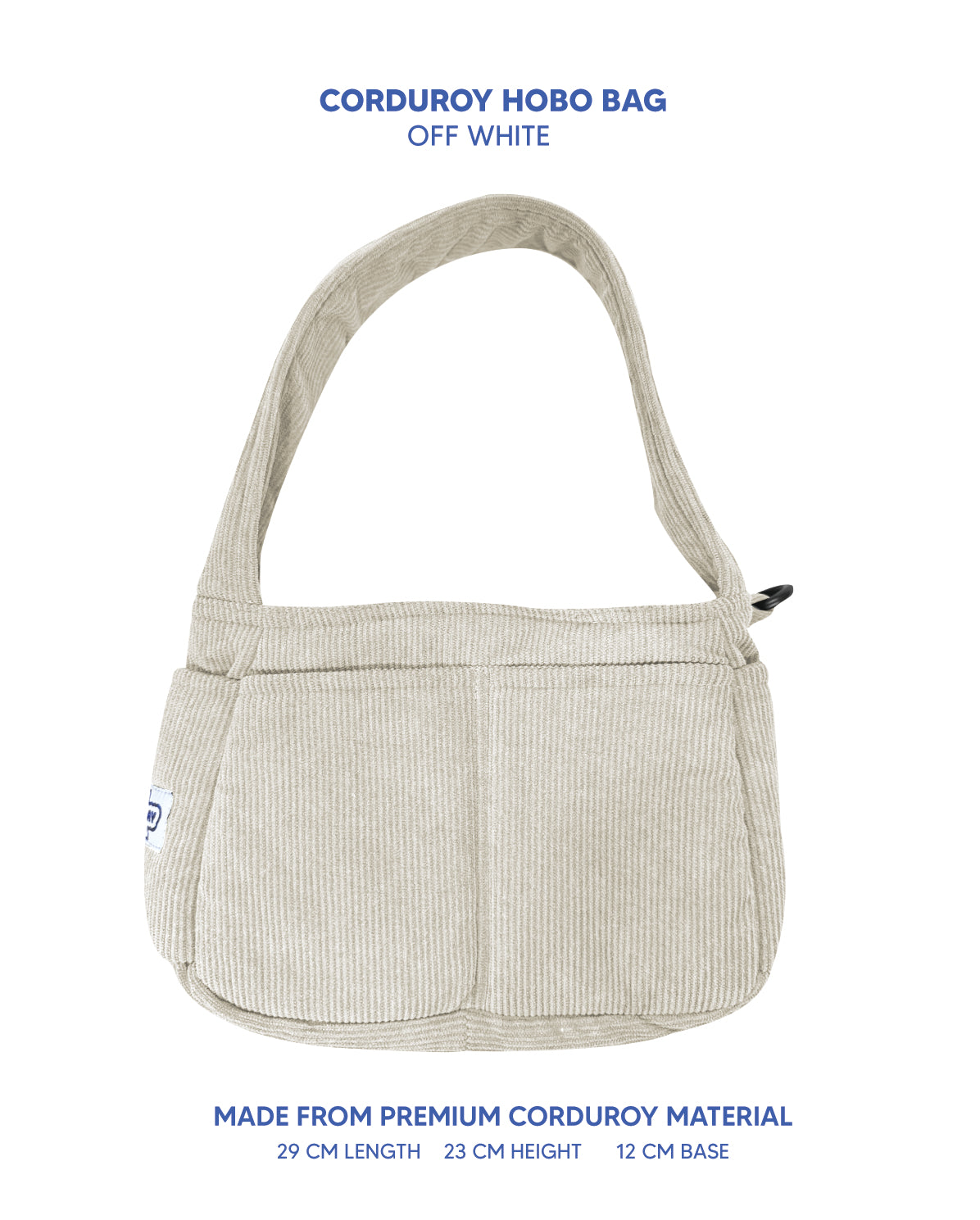 Premium Corduroy Hobo Bag - Regular