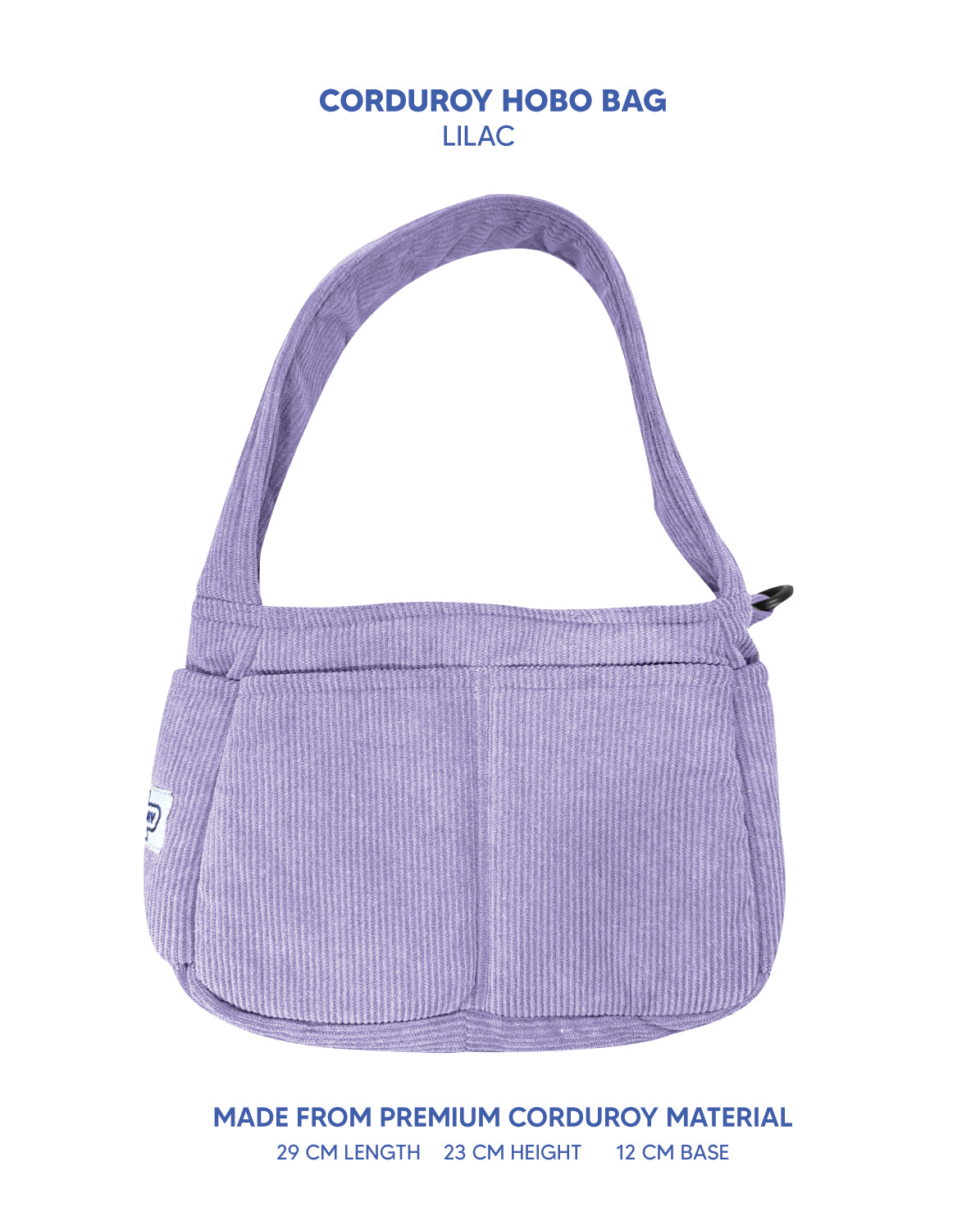 Premium Corduroy Hobo Bag - Regular