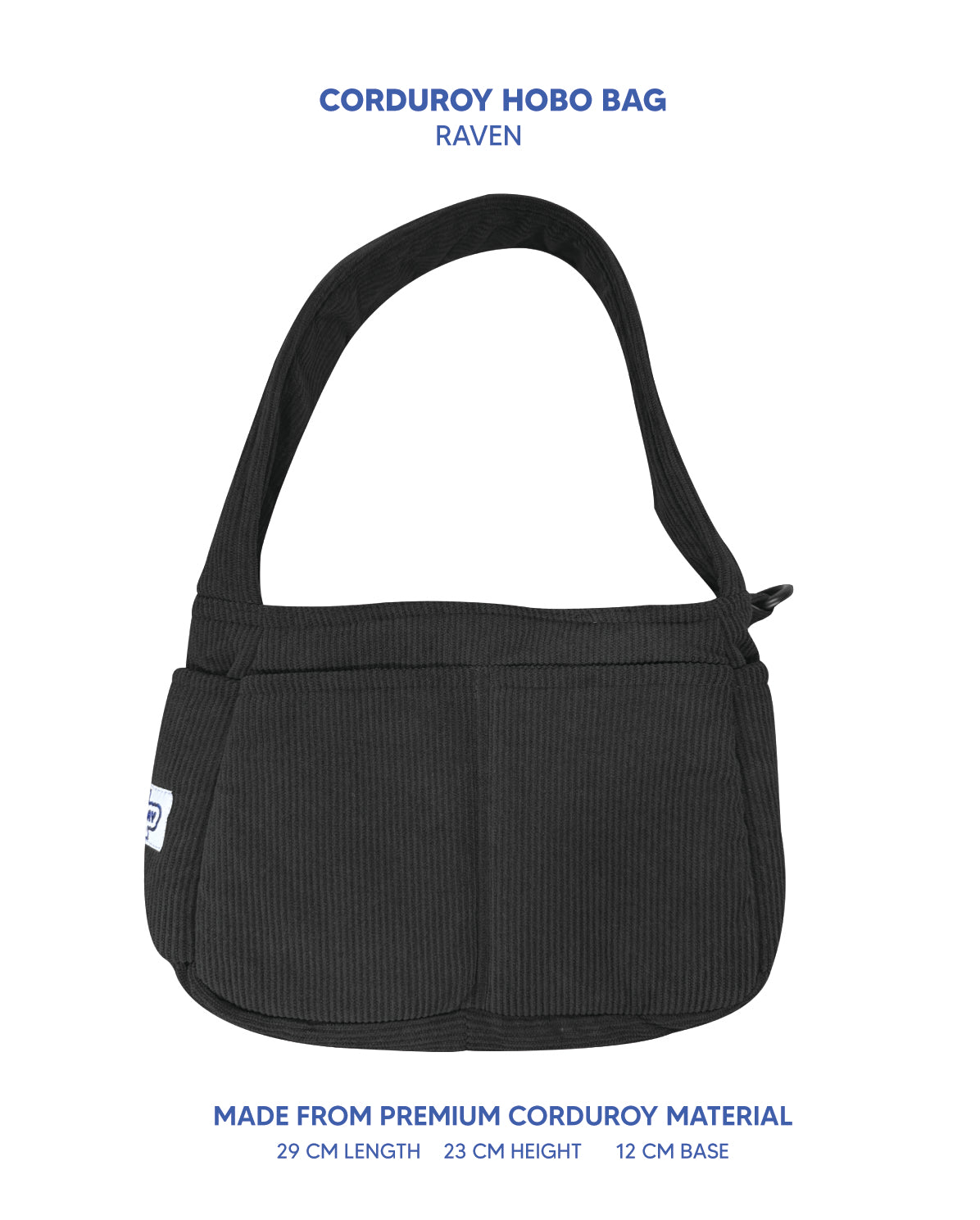 Premium Corduroy Hobo Bag - Regular