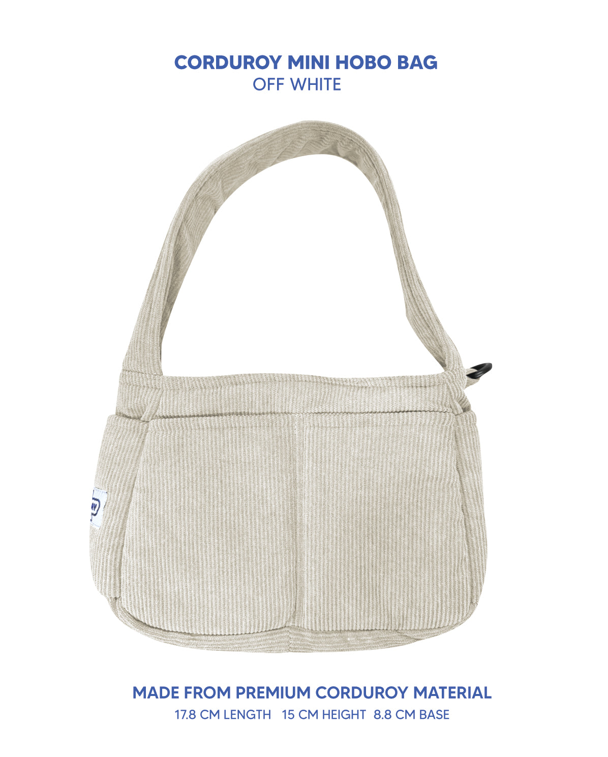 Premium Corduroy Hobo Bag - Mini