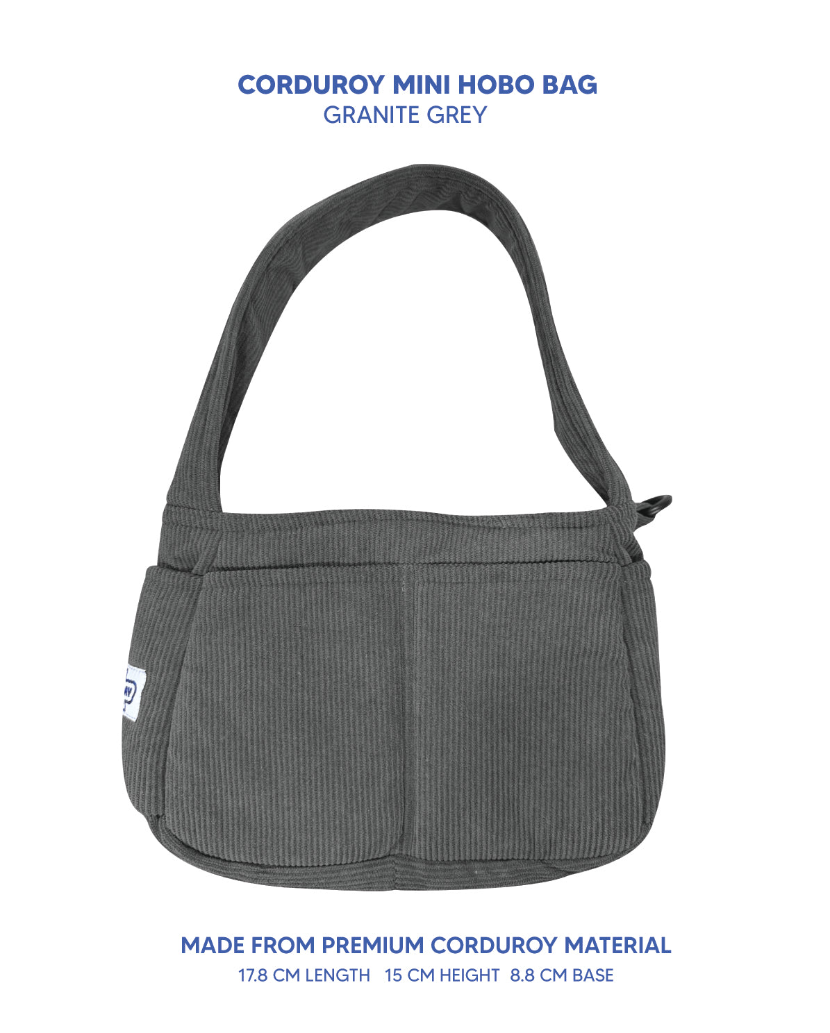 Premium Corduroy Hobo Bag - Mini
