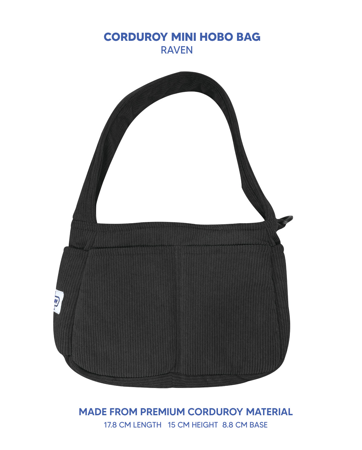 Premium Corduroy Hobo Bag - Mini
