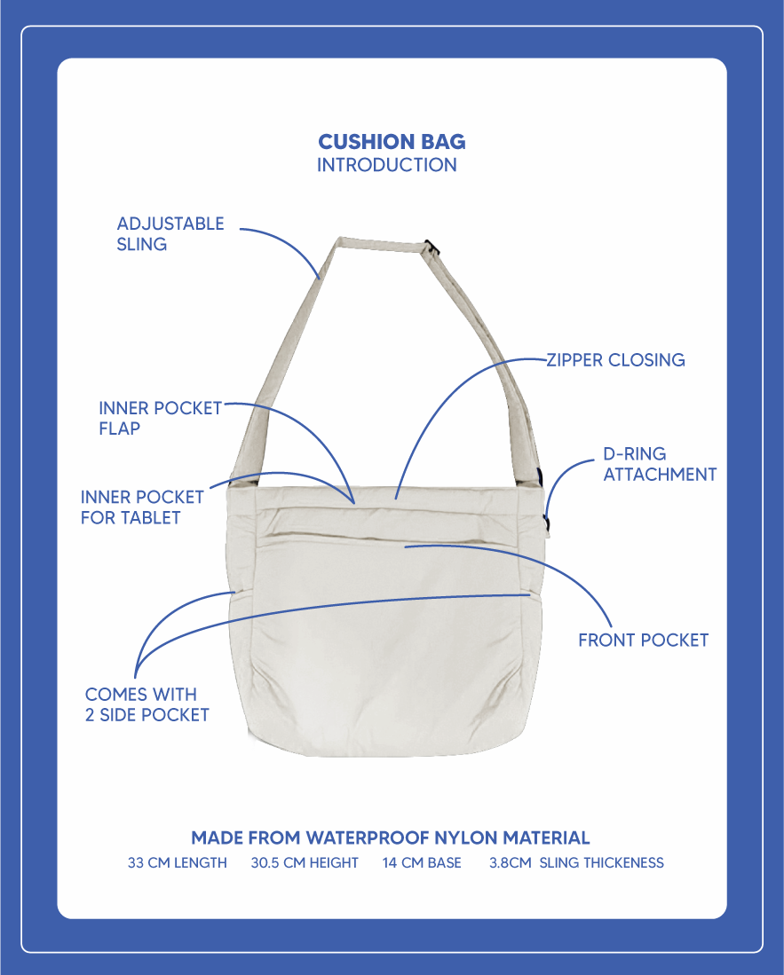 Cushion Bag (Ash Grey)