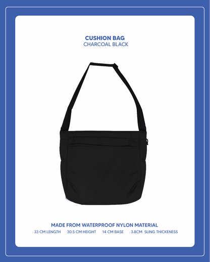 Cushion Bag (Charcoal Black)