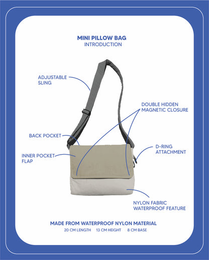 6th Anniversary Mini Pillow Bag (#1)