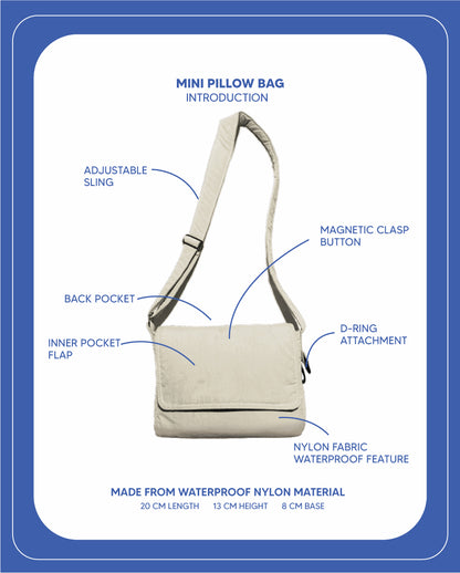 Mini Pillow Bag (Ash Grey)