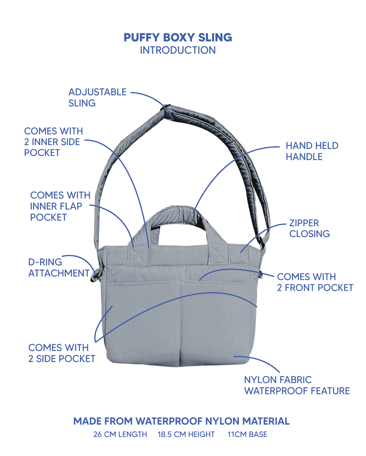 Puffy Boxy Sling