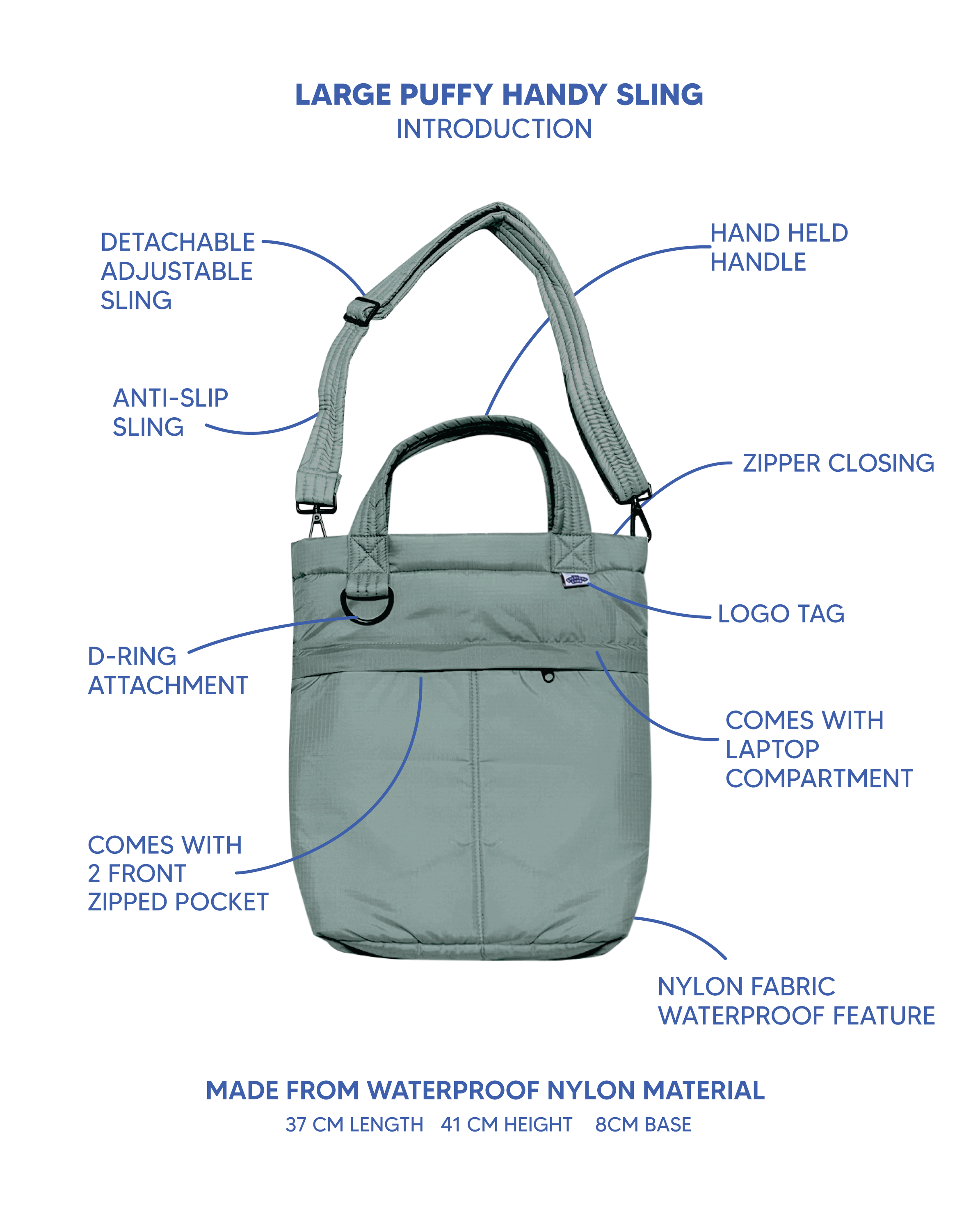 Large Puffy Handy Sling