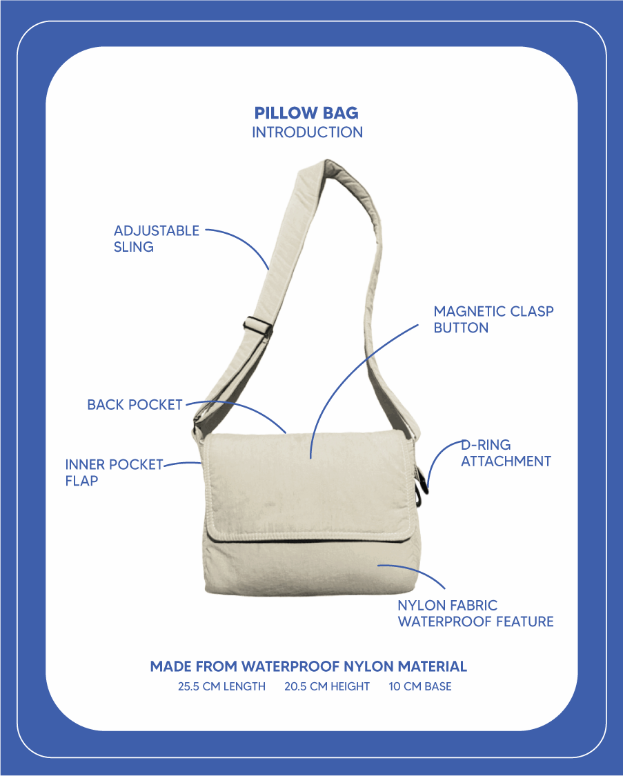 Pillow Bag (Ash Grey)