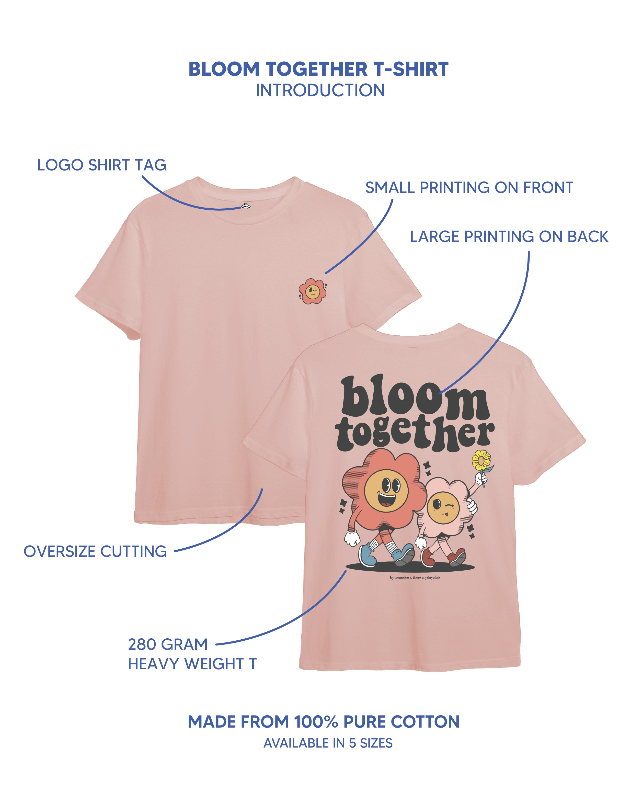 Bloom Together Collaboration Tee