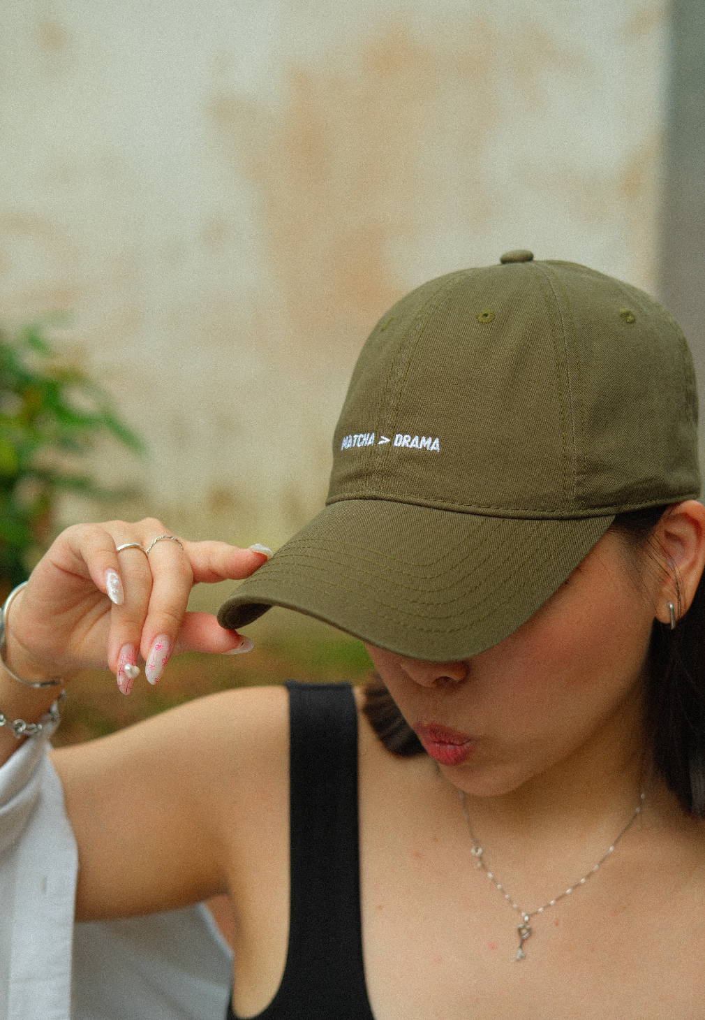 Matcha over Drama Cap