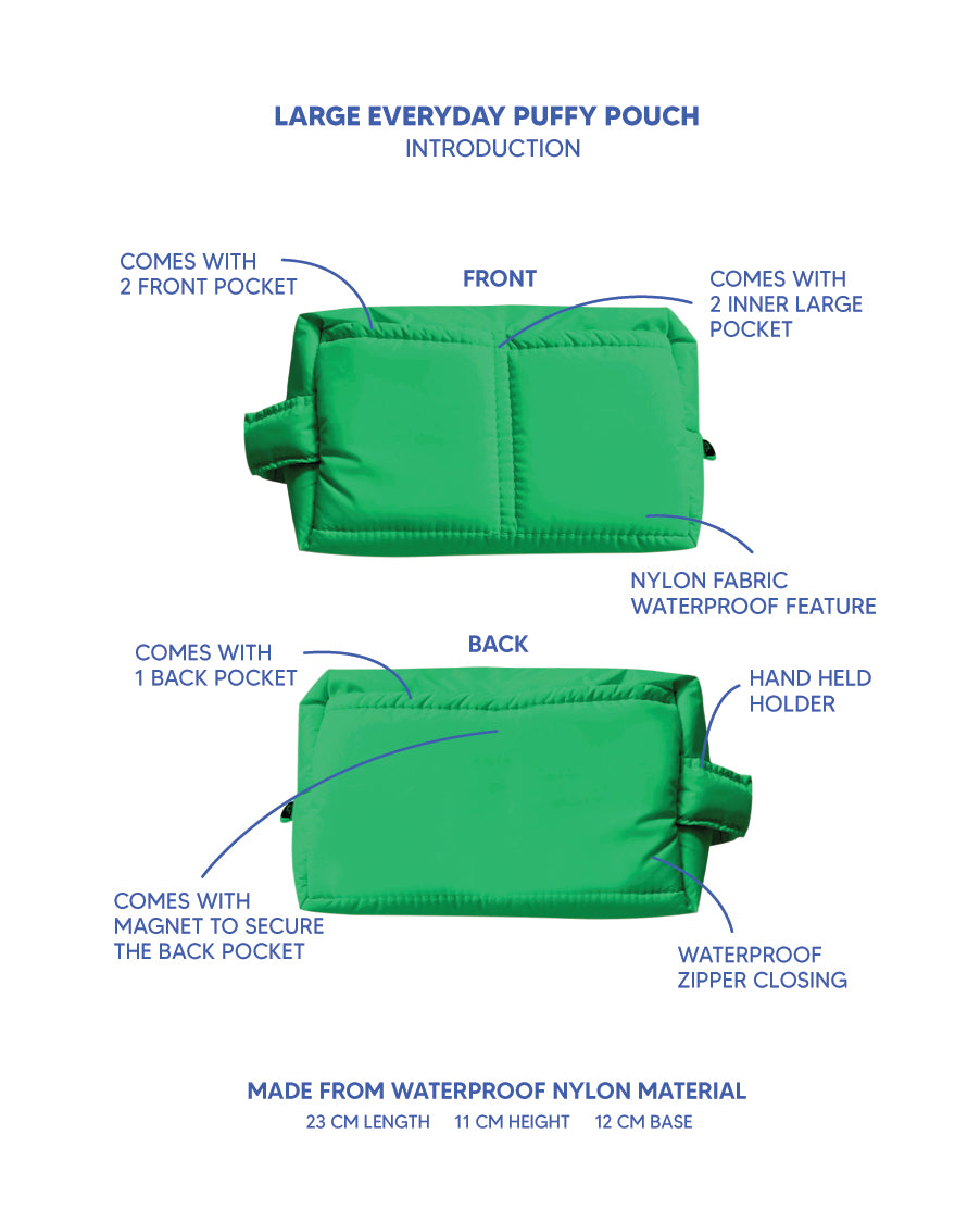 Everyday Puffy Zipped Pouch - Large