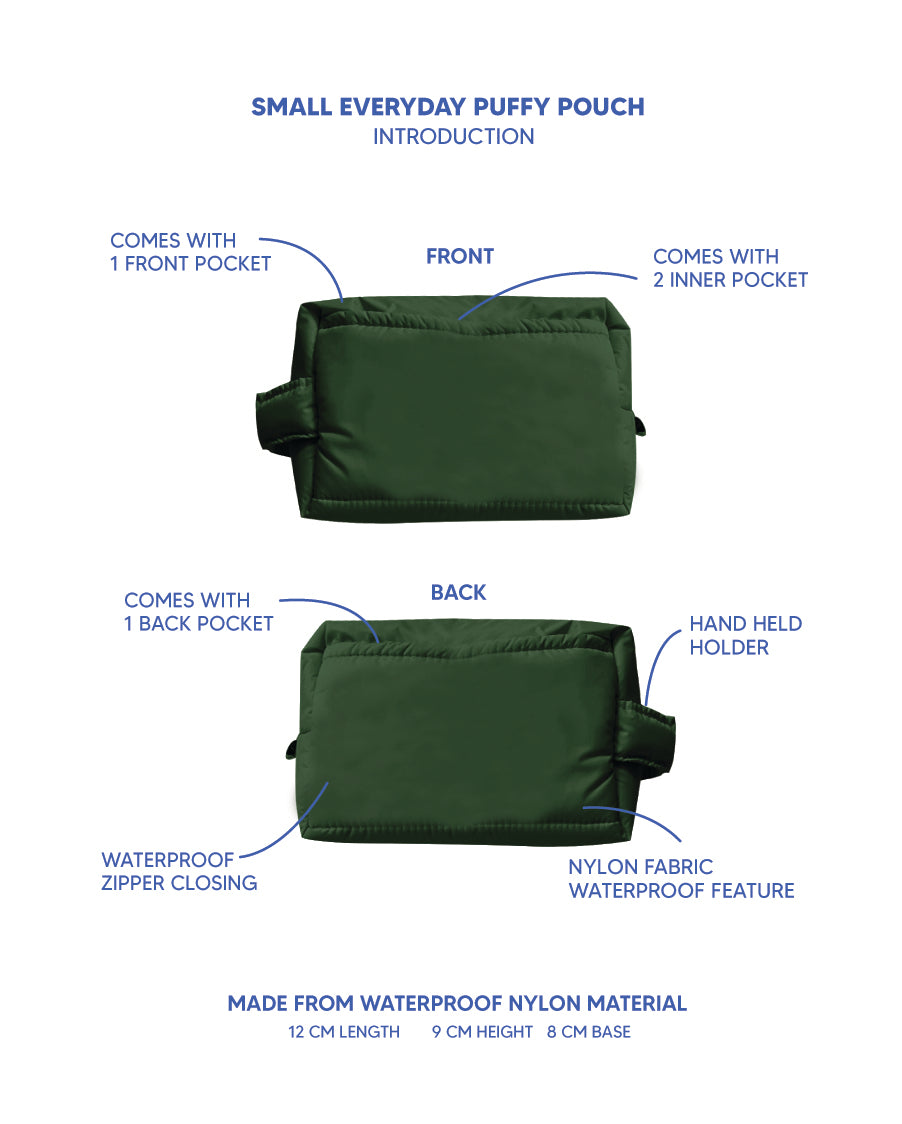 Everyday Puffy Zipped Pouch - Small