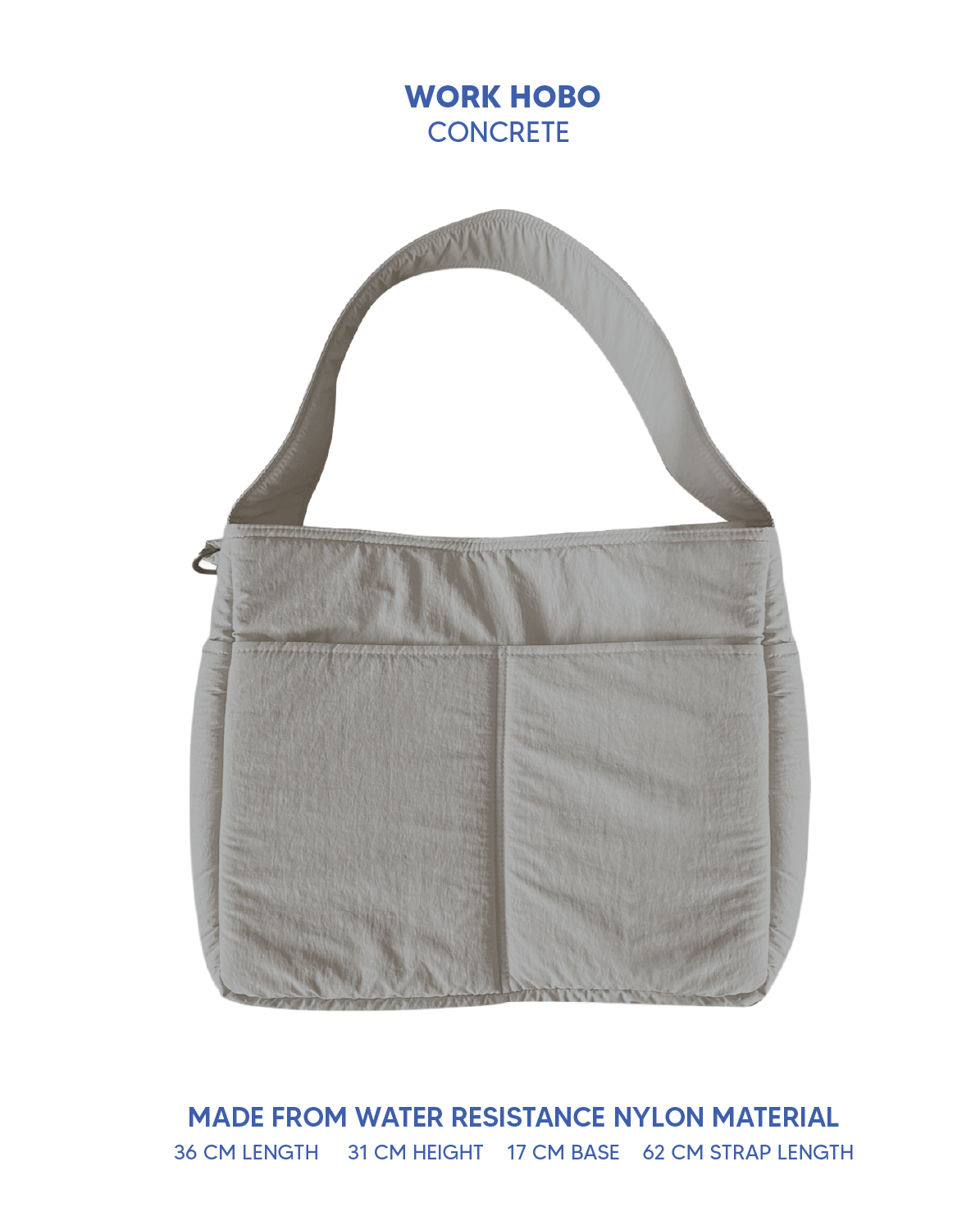 Work Hobo Bag (Short Strap)