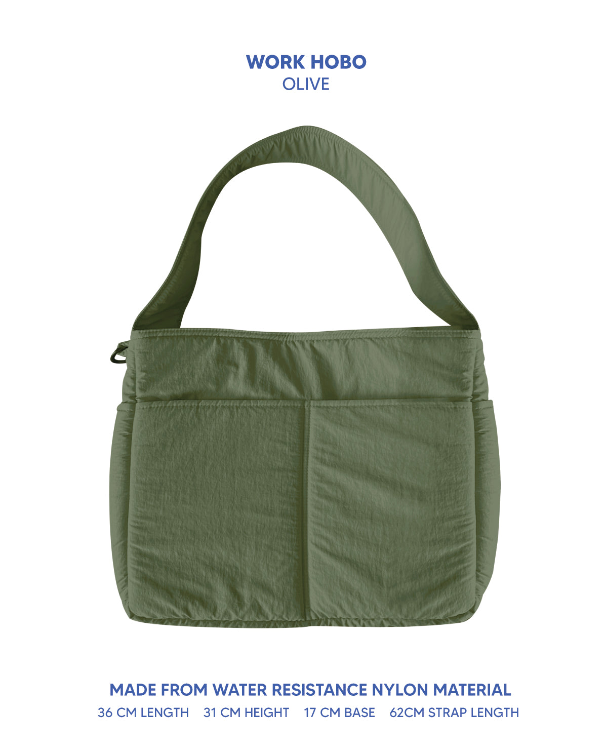 Work Hobo Bag (Short Strap)