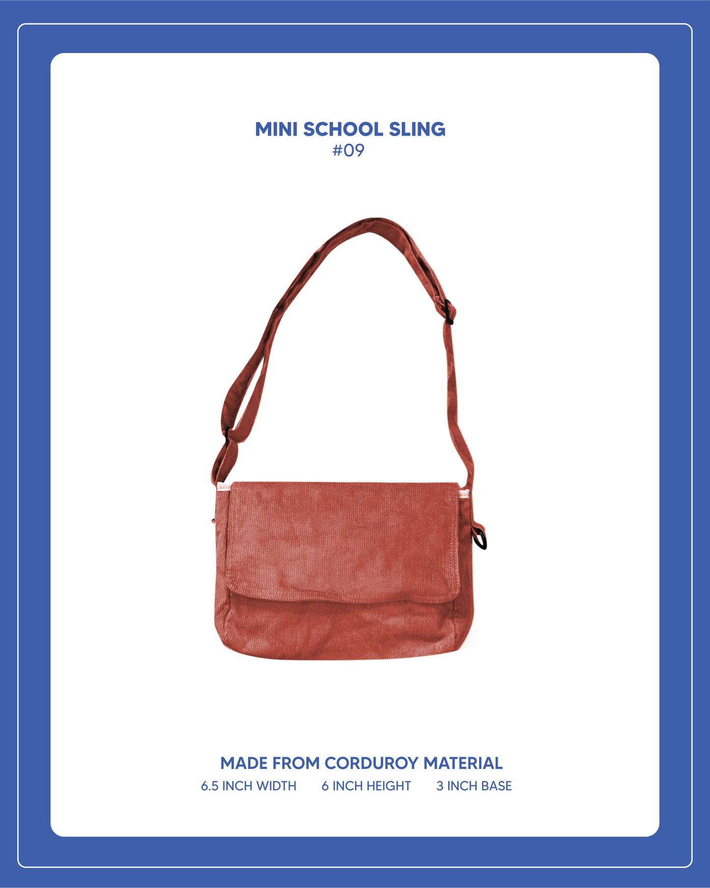Corduroy Series - Mini/School Sling #09