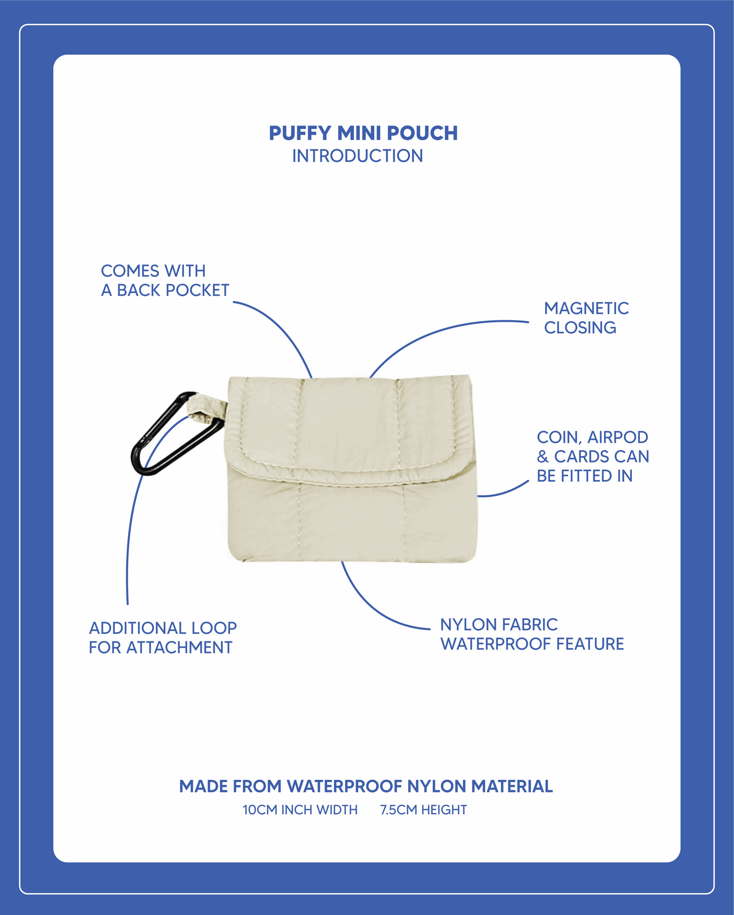 Puffy Mini Pouch - Sage