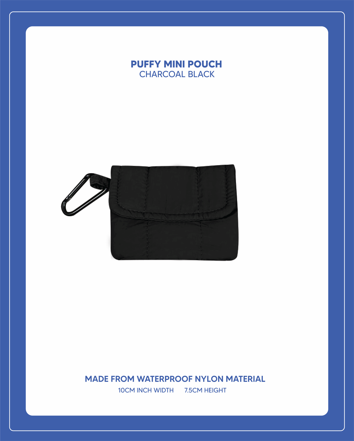 Puffy Mini Pouch - Black