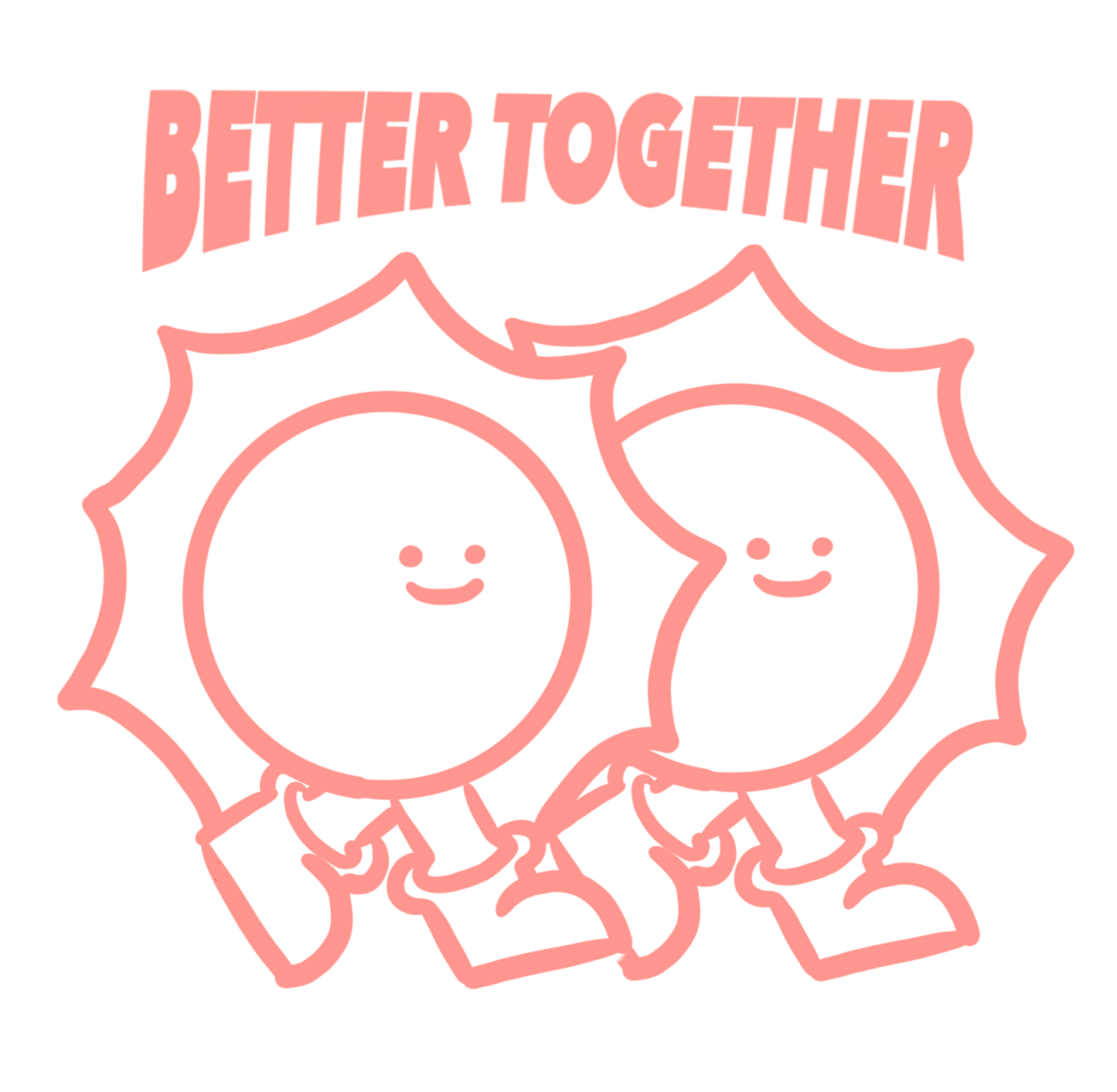 Better Together Series Acrylic Keychain (Sun)