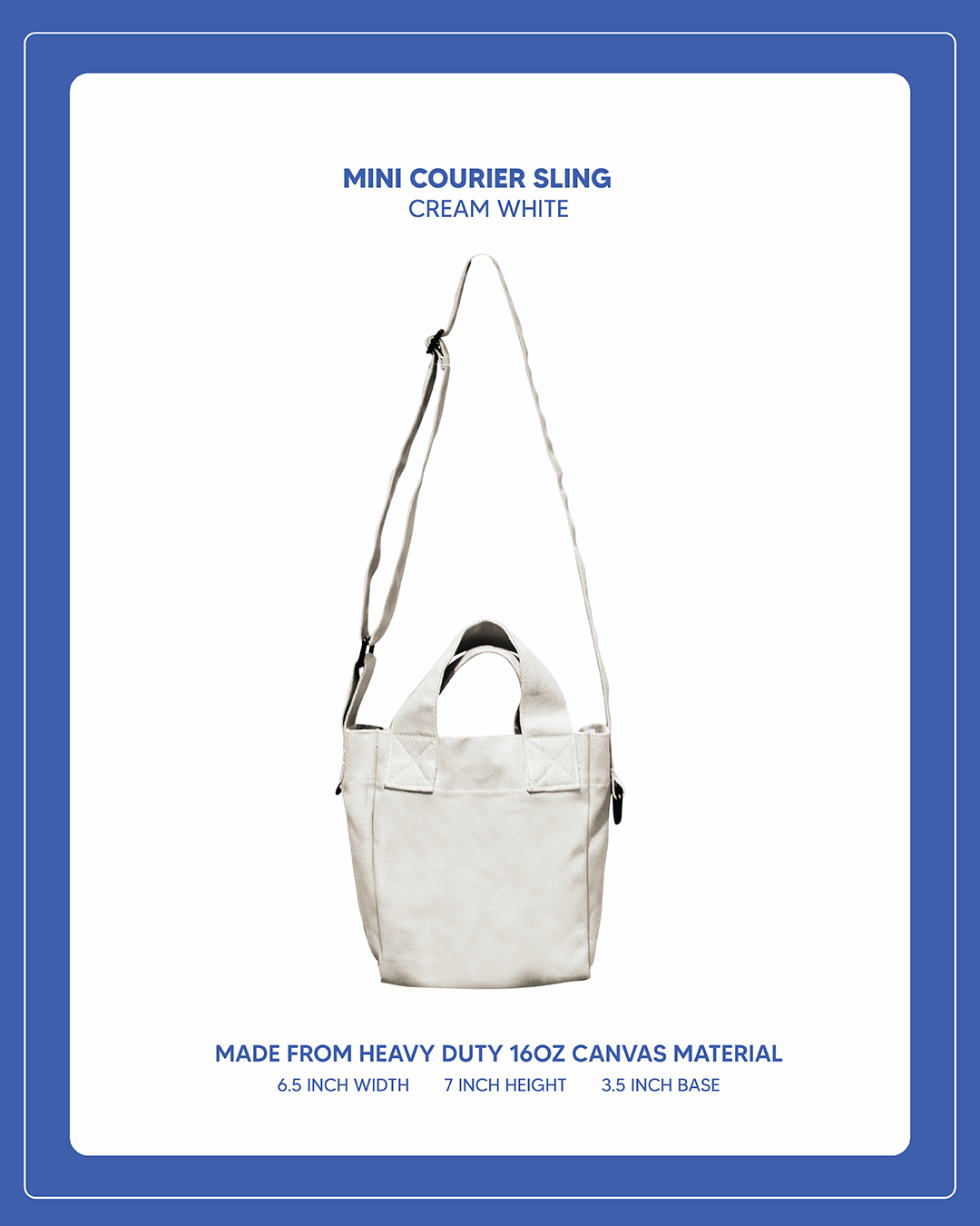 Mini Courier Sling - Cream