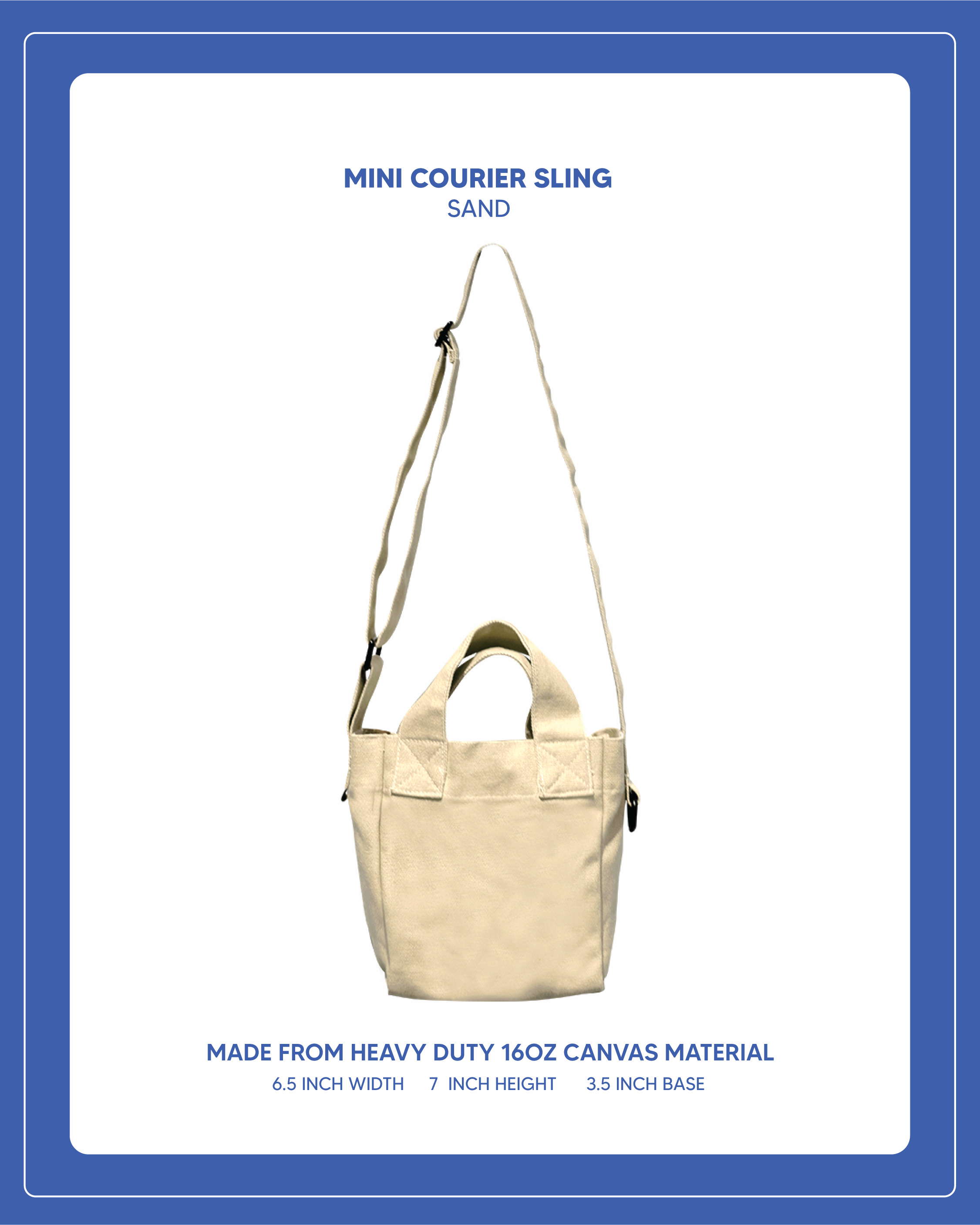 Mini Courier Sling - Sand