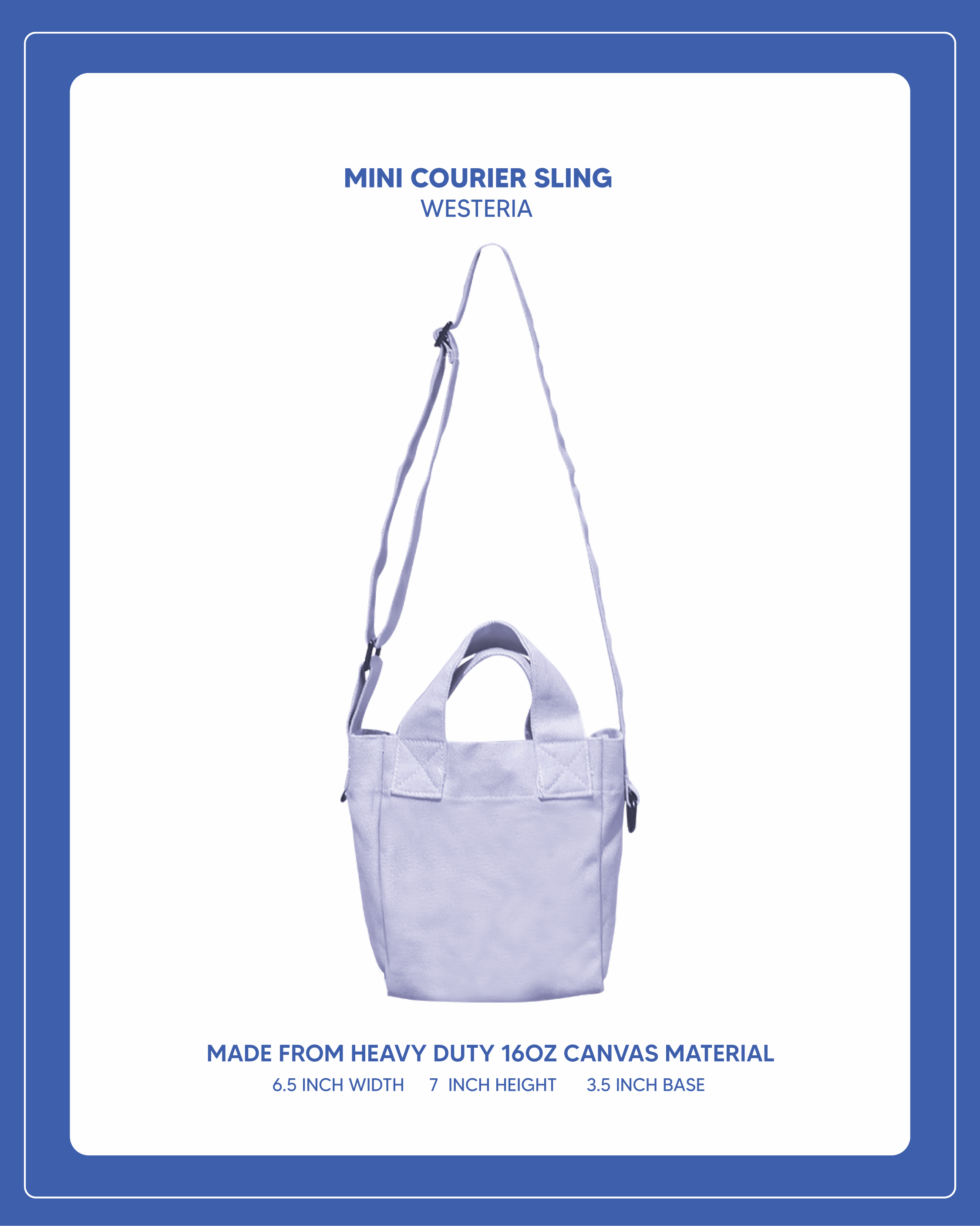 Mini Courier Sling - Wisteria
