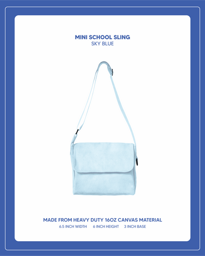 Mini School Sling - Sky Blue