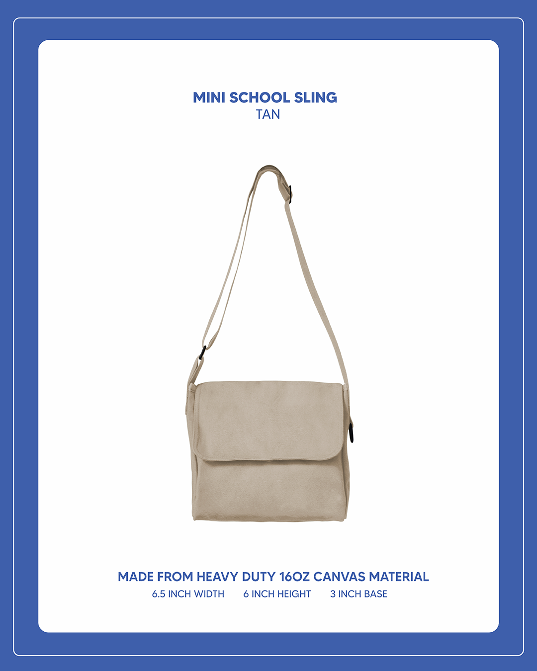 Mini School Sling - Tan