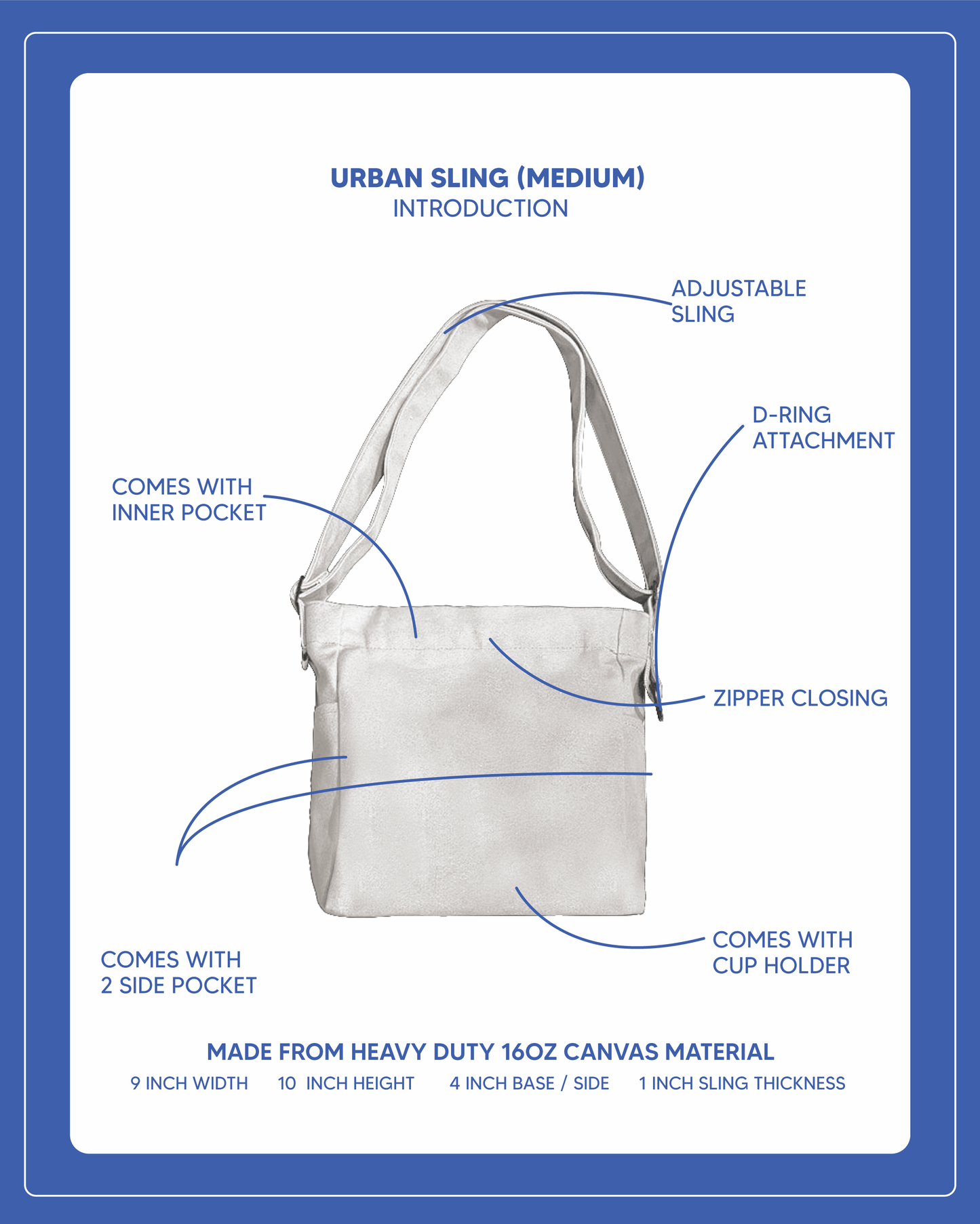 Urban Sling (Medium) - Latte Brown
