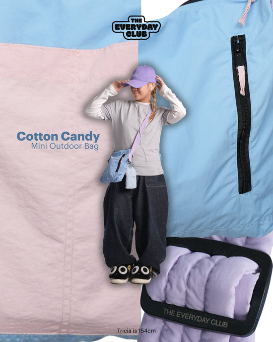 Colourblock Mini Outdoor Bag (Cotton Candy)