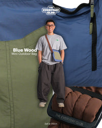 Colourblock Mini Outdoor Bag (Blue Wood)