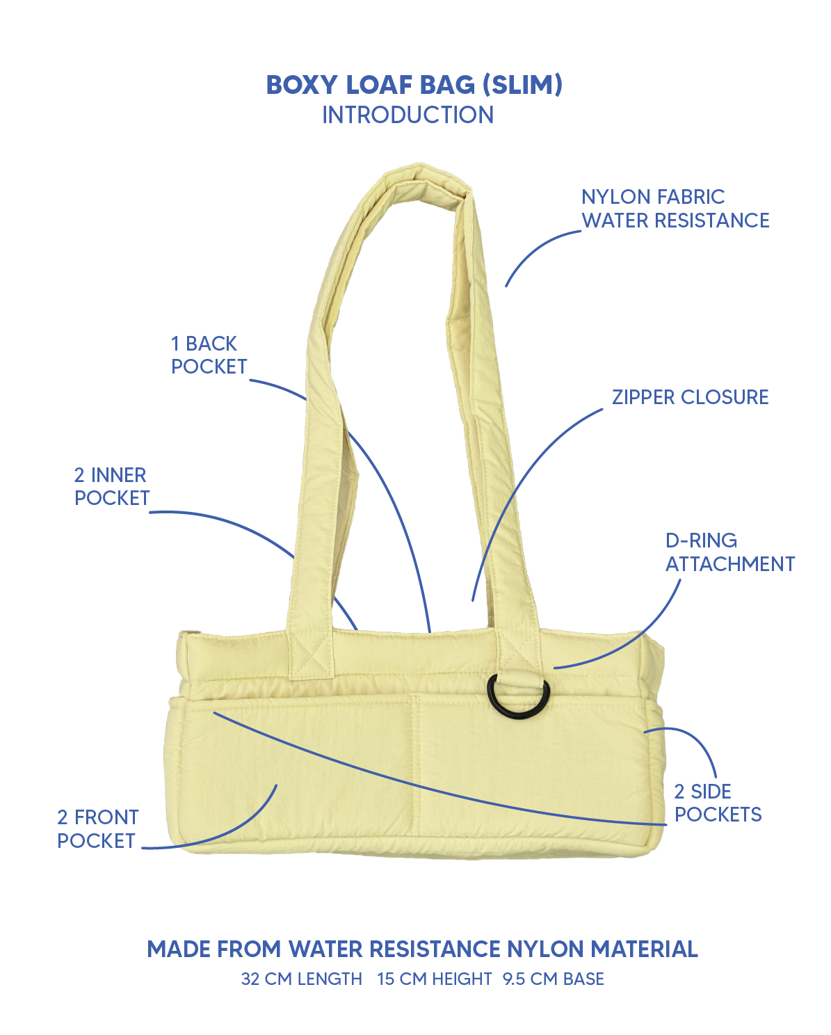 (PREORDER) Boxy Loaf Bag (Slim)
