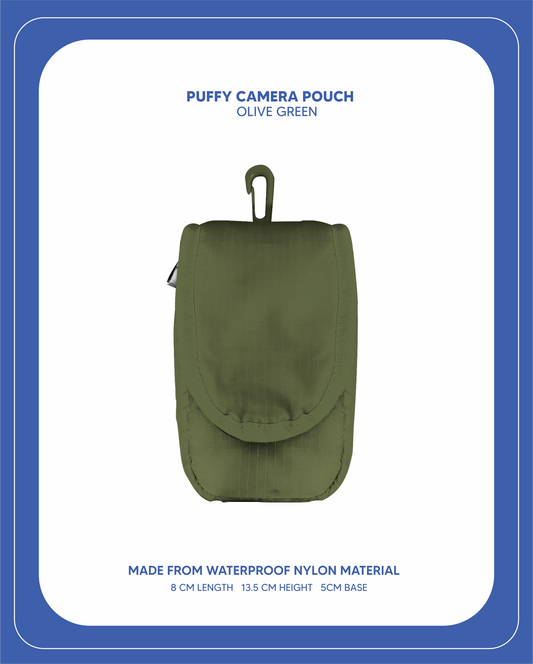 Puffy Camera Pouch (Olive Green)