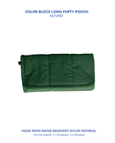 Long Puffy Pouch - Color Block Edition