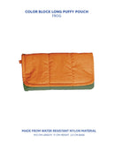 Long Puffy Pouch - Color Block Edition