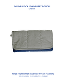 Long Puffy Pouch - Color Block Edition