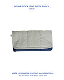 Long Puffy Pouch - Color Block Edition