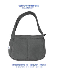Premium Corduroy Hobo Bag - Regular