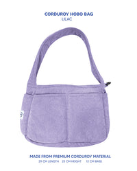 Premium Corduroy Hobo Bag - Regular