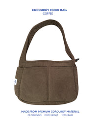 Premium Corduroy Hobo Bag - Regular