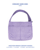 Premium Corduroy Hobo Bag - Work Hobo (Short Strap)