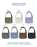 Premium Corduroy Hobo Bag - Work Hobo (Long Strap) *PRE-ORDER