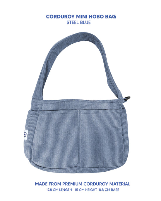 Premium Corduroy Hobo Bag - Mini