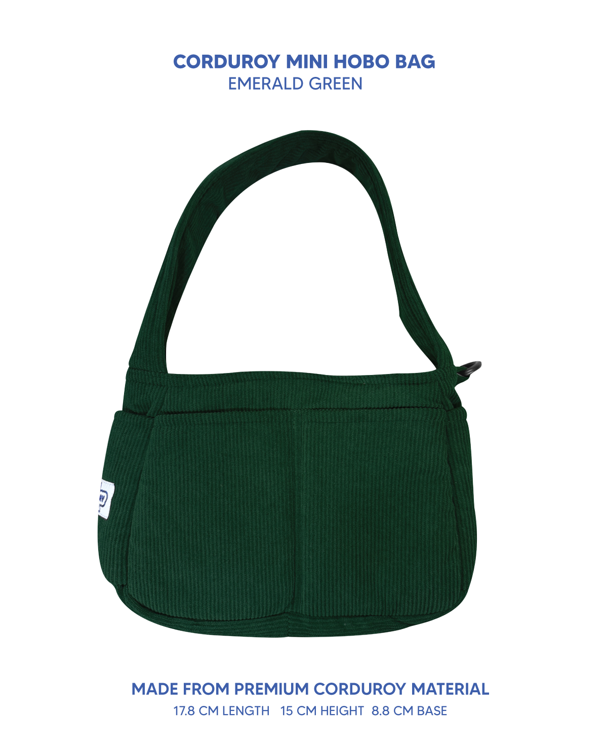 Premium Corduroy Hobo Bag - Mini