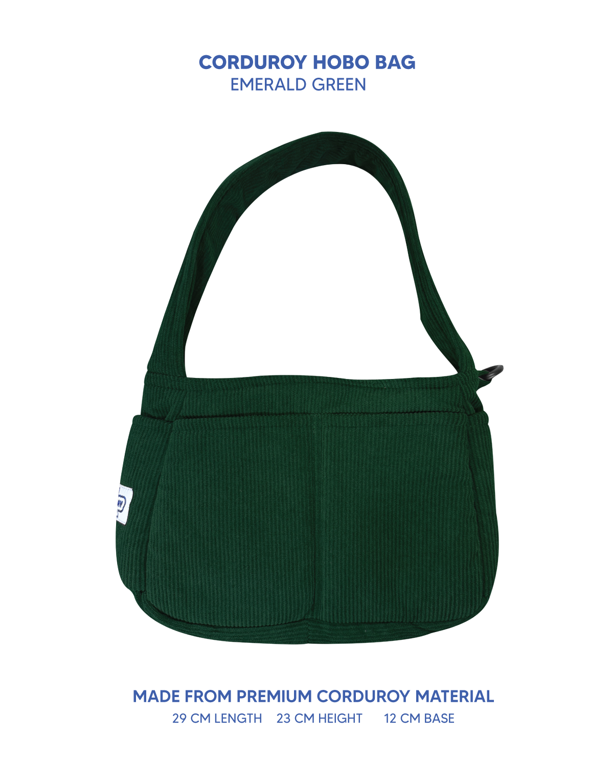 Premium Corduroy Hobo Bag - Regular