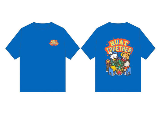 Huat Together Tee - Collaboration with @littlewhitehouse (Blue)