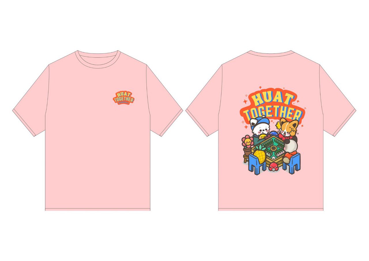 Huat Together Tee - Collaboration with @littlewhitehouse (Baby Pink)