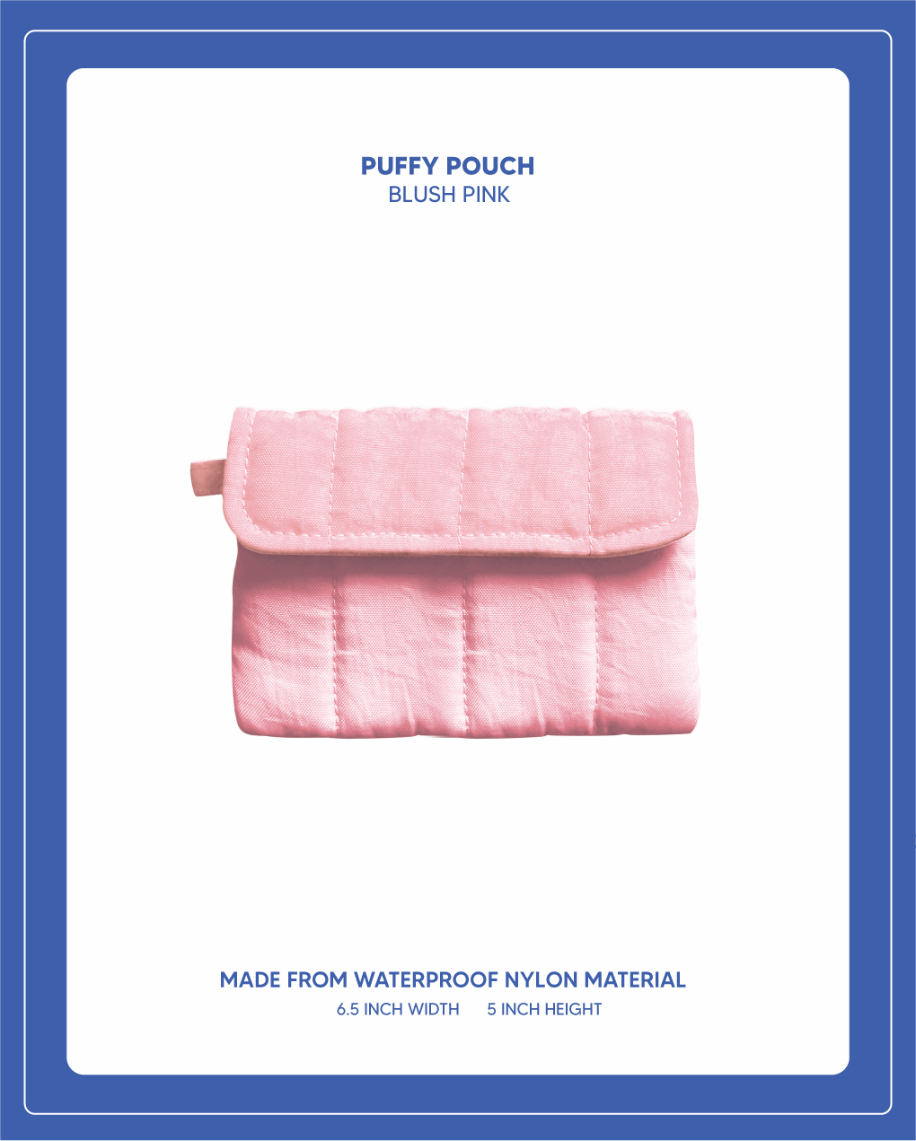 Puffy Pouch - Blush Pink
