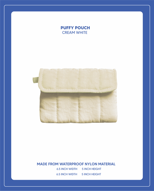 Puffy Pouch - Cream White